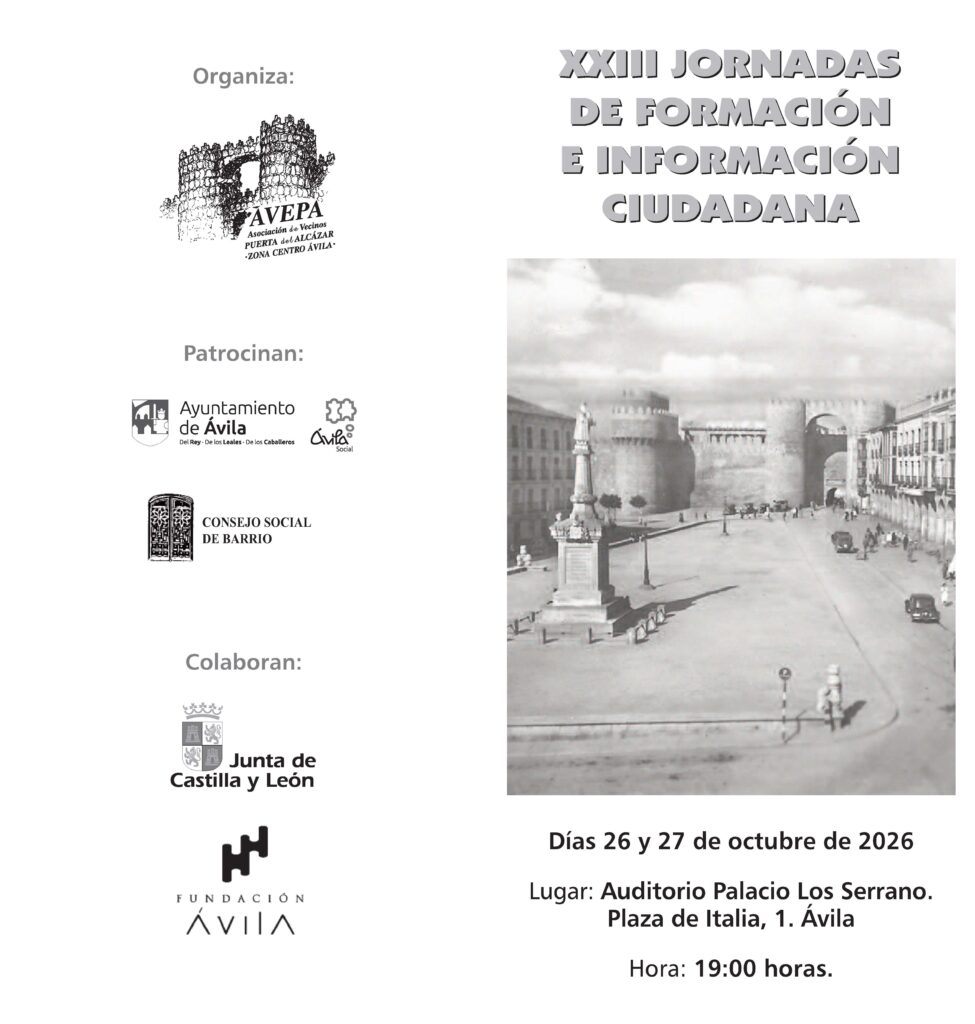 DIPTICO XXIII JORNADAS 2026